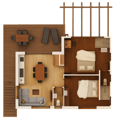 Haus am See in den Alpen mieten Einrichtung